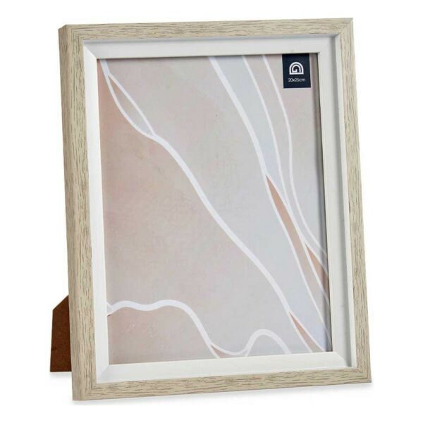 Fotorahmen 24 x 2 x 29 cm Kristall Beige Weiß Kunststoff (6 Stück) – Bild 2
