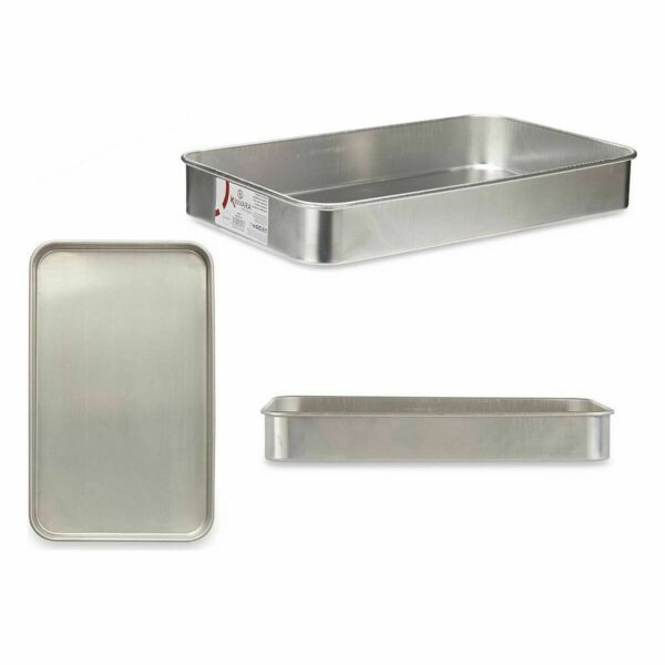 Backofenform Kinvara 100154 Silberfarben Aluminium 28,5 x 6,5 x 46 cm (12 Stück) – Bild 3