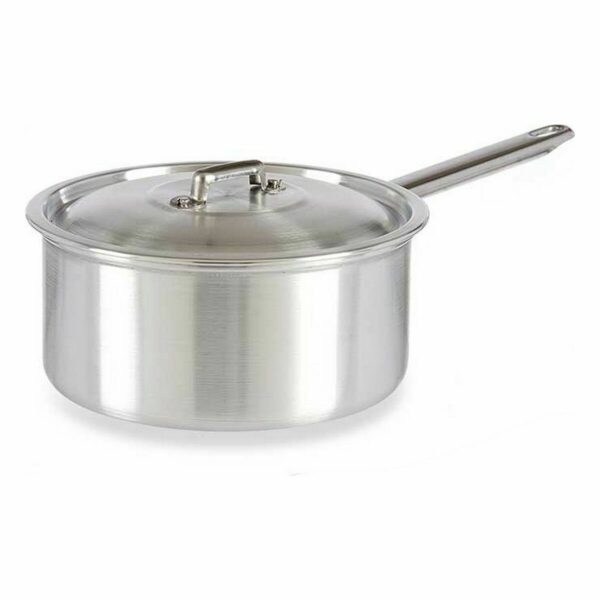 Topf mit Deckel Kinvara 100021 Silberfarben Aluminium 3 L 22 x 12 x 38 cm (10 Stück) – Bild 3