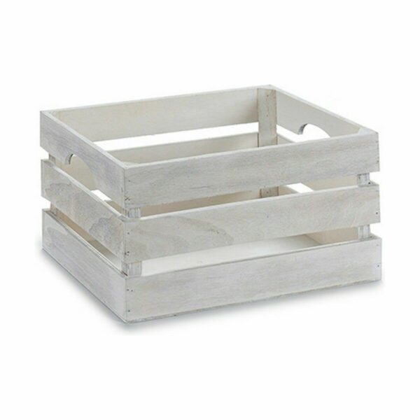 Dekorative Box Weiß Holz 31 x 16 x 21 cm (18 Stück) – Bild 2