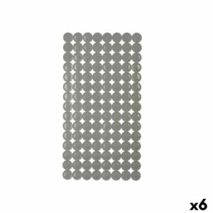 Rutschfeste Duschmatte Grau PVC 68 x 36 x 1 cm (6 Stück)