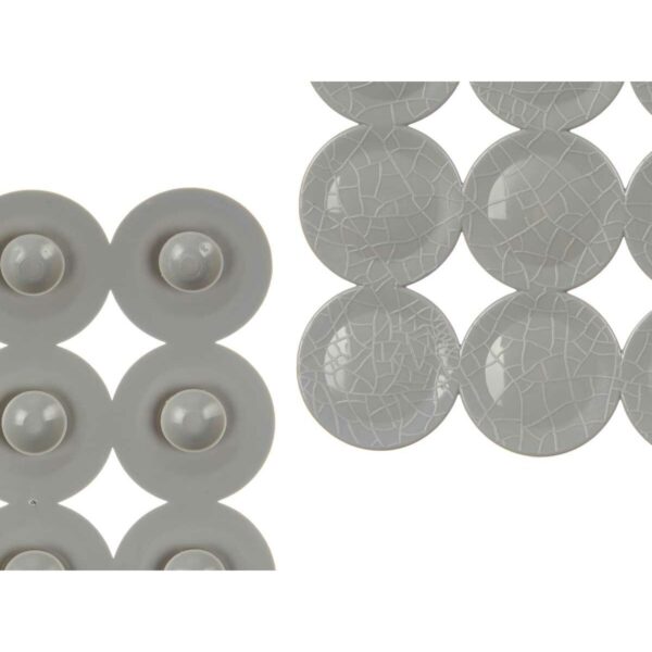 Rutschfeste Duschmatte Grau PVC 68 x 36 x 1 cm (6 Stück) – Bild 3