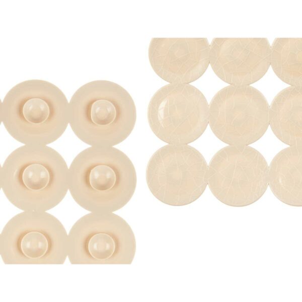 Rutschfeste Duschmatte Beige PVC 68 x 36 x 1 cm (6 Stück) – Bild 3