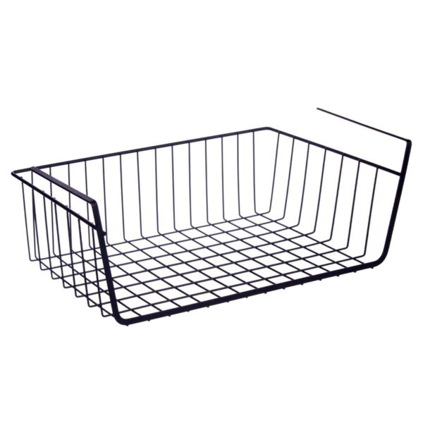 Küchenregalkorb Kinvara W4175S 450 PDQ Schwarz Eisen 42 x 14 x 26 cm (12 Stück) – Bild 2