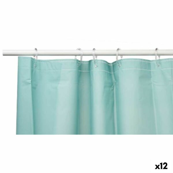 Duschvorhang Berilo SC-MIX-01-GREEN grün Polyäthylen EVA 180 x 180 cm (12 Stück)