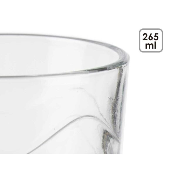 Gläserset Vivalto 79065 Durchsichtig Glas Wellen 265 ml (8 Stück) – Bild 4