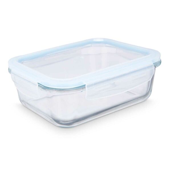 Lunchbox Vivalto 90549 Durchsichtig Silikon Borosilikatglas 1 L 22 x 7 x 16,5 cm (12 Stück) – Bild 2