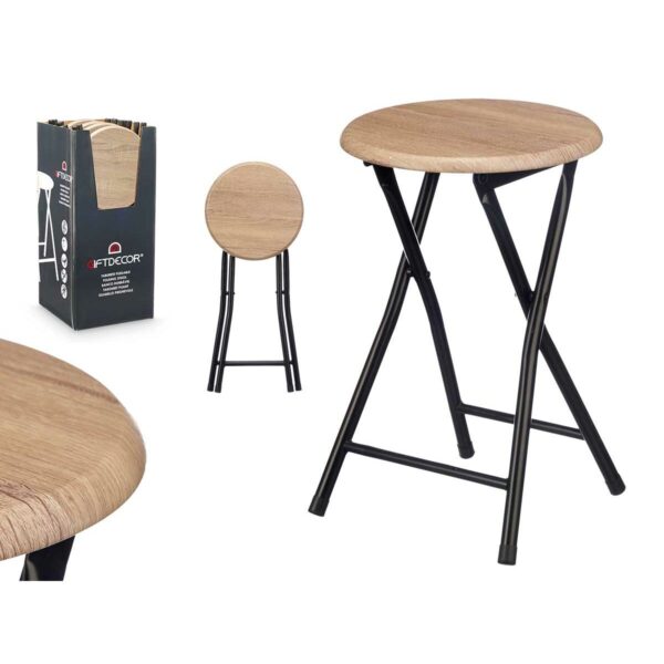 Hocker Gift Decor WR7007M natürlich PVC Metall Holz MDF 30 x 46 x 30 cm 71,8 x 6,5 x 30 cm (8 Stück) – Bild 3