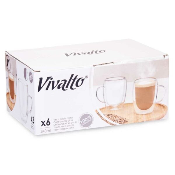 Henkelbecher Vivalto OCT-DG2225L Durchsichtig 340 ml (6 Stück) – Bild 4