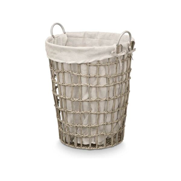 Korb Kipit HX30550 Grau Polyester Stoff Polypropylen Eisen Kunststoff 50 % Baumwolle 46 x 59 x 43 cm (6 Stück) – Bild 2