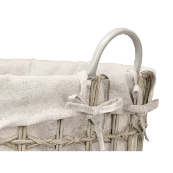 Korb Kipit HX30550 Grau Polyester Stoff Polypropylen Eisen Kunststoff 50 % Baumwolle 46 x 59 x 43 cm (6 Stück) – Bild 5