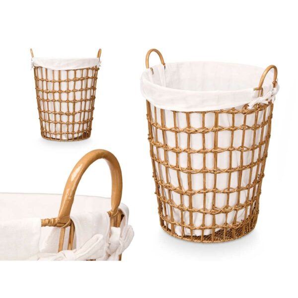Korb Kipit HX30552 natürlich Polyester Stoff Polypropylen Eisen Kunststoff 50 % Baumwolle (6 Stück) – Bild 3