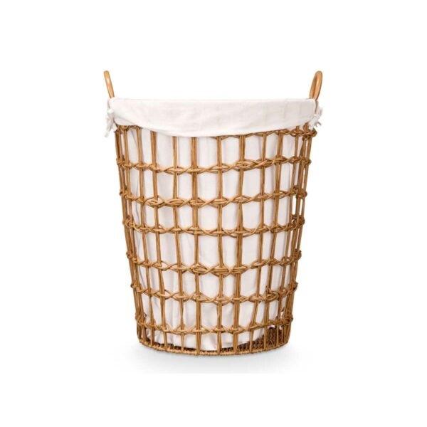 Korb Kipit HX30552 natürlich Polyester Stoff Polypropylen Eisen Kunststoff 50 % Baumwolle (6 Stück) – Bild 4