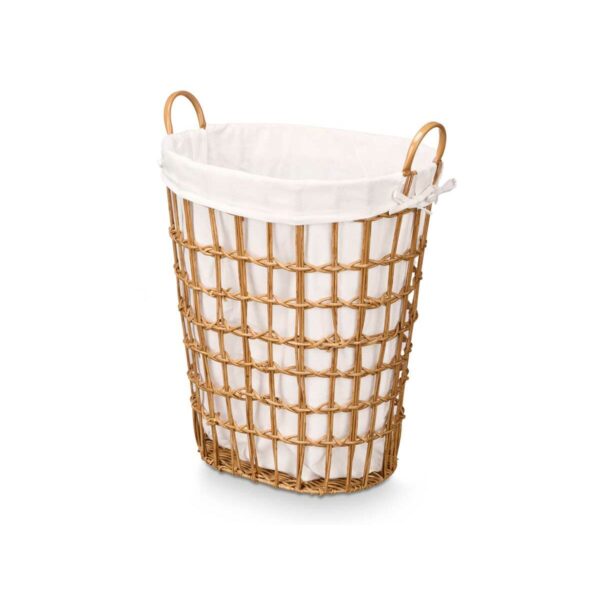 Korb Kipit HX30555 natürlich Polyester Stoff Polypropylen Eisen Kunststoff 50 % Baumwolle 49 x 58 x 35 cm (6 Stück) – Bild 2