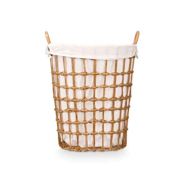 Korb Kipit HX30555 natürlich Polyester Stoff Polypropylen Eisen Kunststoff 50 % Baumwolle 49 x 58 x 35 cm (6 Stück) – Bild 4