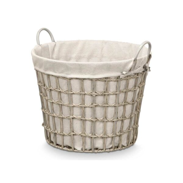 Korb Kipit HX30559 Grau Polyester Stoff Polypropylen Eisen Kunststoff 50 % Baumwolle 53 x 43 x 44 cm (6 Stück) – Bild 2