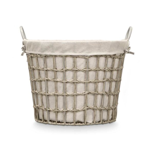 Korb Kipit HX30559 Grau Polyester Stoff Polypropylen Eisen Kunststoff 50 % Baumwolle 53 x 43 x 44 cm (6 Stück) – Bild 4