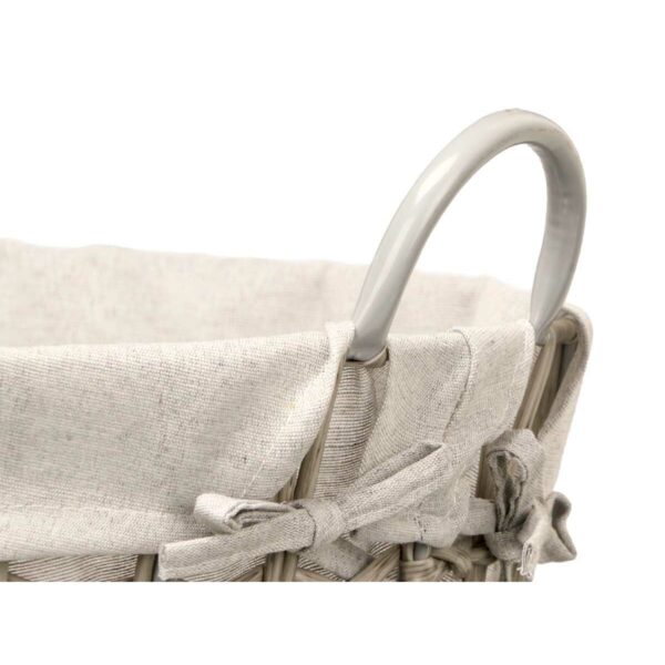 Korb Kipit HX30559 Grau Polyester Stoff Polypropylen Eisen Kunststoff 50 % Baumwolle 53 x 43 x 44 cm (6 Stück) – Bild 5