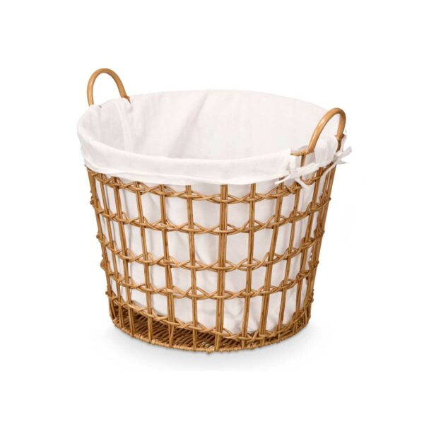 Korb Kipit HX30561 natürlich Polyester Stoff Polypropylen Eisen Kunststoff 50 % Baumwolle 50 x 43 x 44 cm (6 Stück) – Bild 2