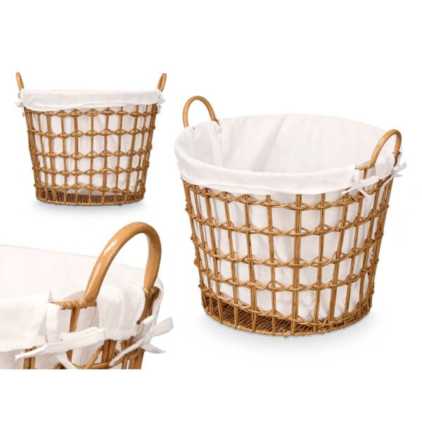 Korb Kipit HX30561 natürlich Polyester Stoff Polypropylen Eisen Kunststoff 50 % Baumwolle 50 x 43 x 44 cm (6 Stück) – Bild 3