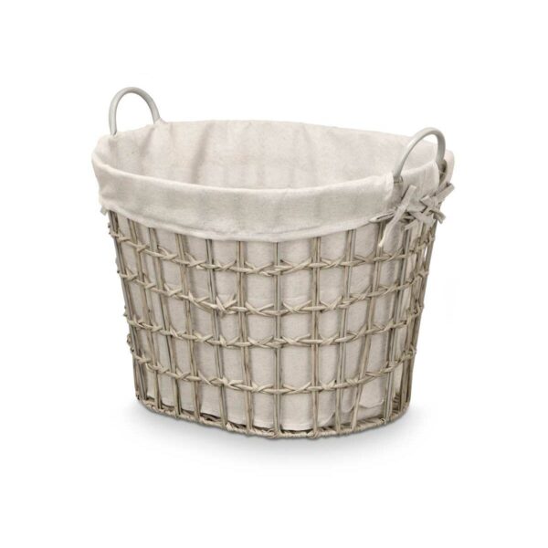 Korb Kipit HX30562 Grau Polyester Stoff Polypropylen Eisen Kunststoff 50 % Baumwolle 55,6 x 42,5 x 40 cm (6 Stück) – Bild 2