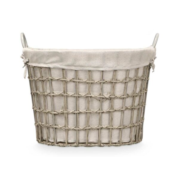 Korb Kipit HX30562 Grau Polyester Stoff Polypropylen Eisen Kunststoff 50 % Baumwolle 55,6 x 42,5 x 40 cm (6 Stück) – Bild 4