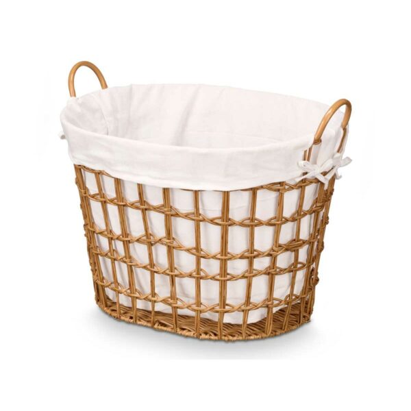 Korb Kipit HX30564 natürlich Polyester Stoff Polypropylen Eisen Kunststoff 50 % Baumwolle (6 Stück) – Bild 2