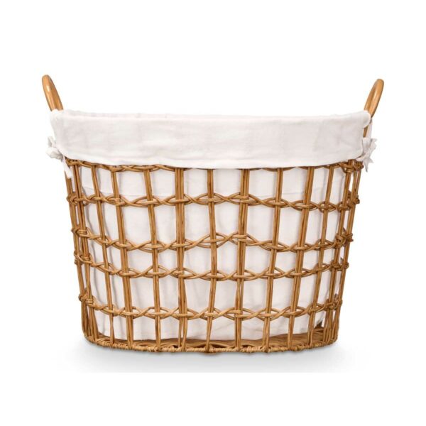 Korb Kipit HX30564 natürlich Polyester Stoff Polypropylen Eisen Kunststoff 50 % Baumwolle (6 Stück) – Bild 4