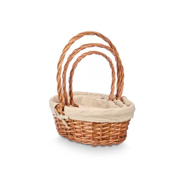 Korbsatz Kipit HX31275S/3 natürlich Polyester korb Stoff 50 % Baumwolle 34 x 39,5 x 30 cm 34 x 40 x 30 cm 3 Stücke (8 Stück) – Bild 4
