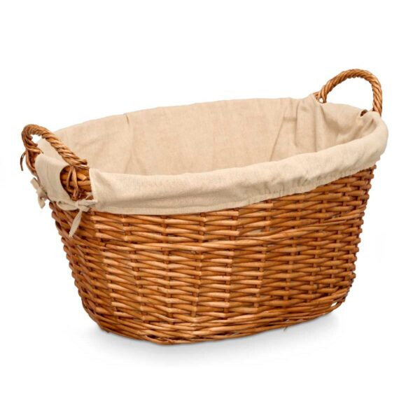 Korb Kipit HX31039 natürlich Polyester korb Stoff 50 % Baumwolle 60 x 35 x 48 cm (6 Stück) – Bild 2