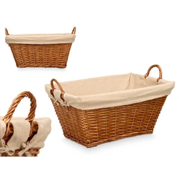 Korb Kipit HX31038 natürlich Polyester korb Stoff 50 % Baumwolle 65 x 35 x 43 cm (6 Stück) – Bild 3