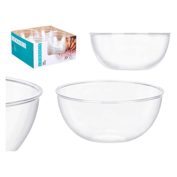 Schalenset Leknes CK80678 Durchsichtig Kunststoff 700 ml 15,2 x 7 x 15,2 cm (24 Stück) – Bild 2