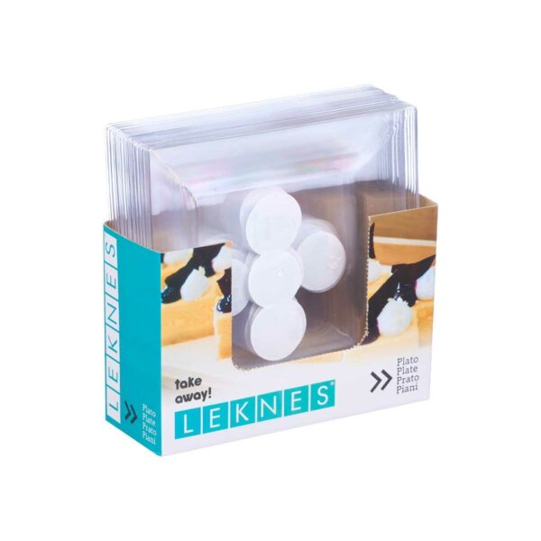 Geschirr-Set Leknes CK80668-2-T Durchsichtig polystyrol Kunststoff 20,3 x 1,5 x 20,3 cm (24 Stück) – Bild 4