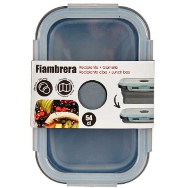 Lunchbox Kinvara CH19130-1 Grau Durchsichtig ABS 540 ml (12 Stück) – Bild 2