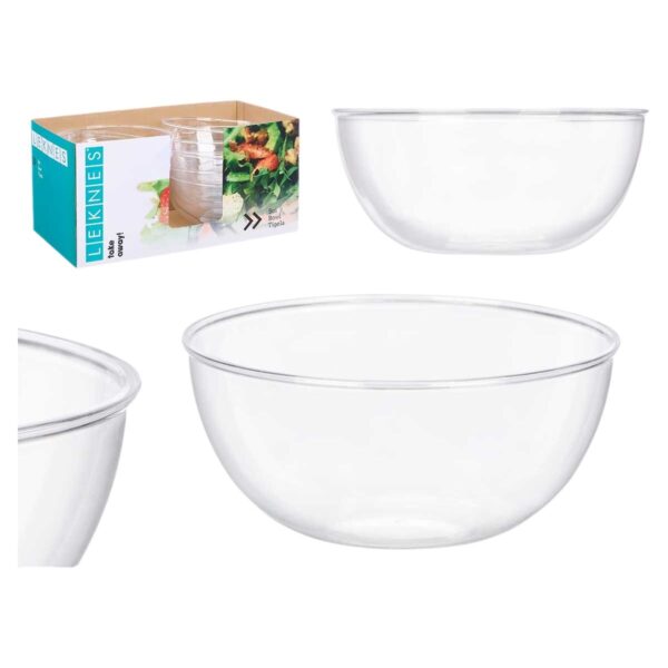 Geschirr-Set Leknes CK80678-1 Durchsichtig Kunststoff 3,5 L 25,5 x 12,5 x 25,5 cm (12 Stück) – Bild 2