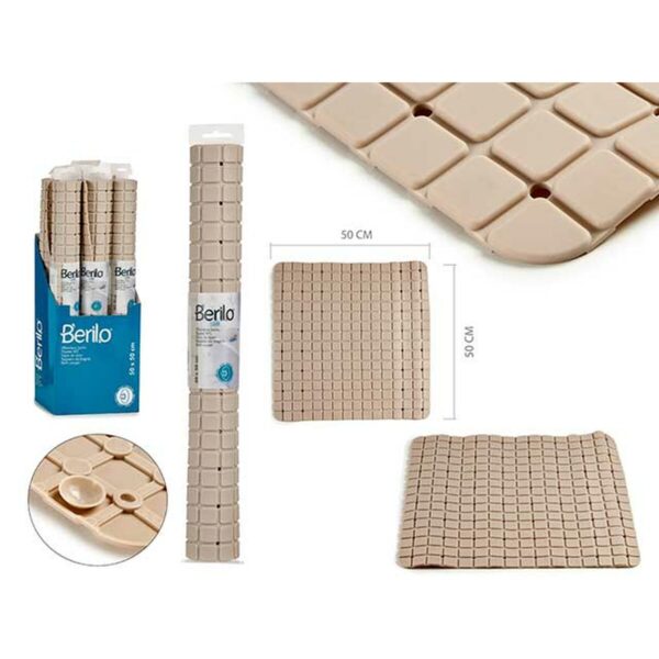 Badematte Berilo AR1910103 Beige PVC 0,03 x 50 x 50 cm (6 Stück) – Bild 3