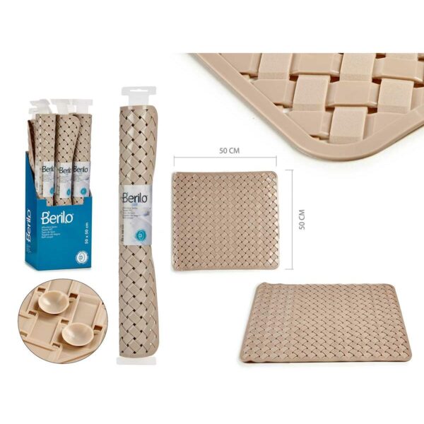 Badematte Berilo AR1910106 Beige PVC 0,03 x 50 x 50 cm (6 Stück) – Bild 3