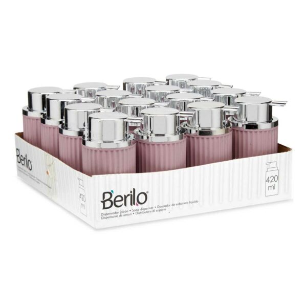 Seifenspender Berilo 3236-4 Rosa Kunststoff 420 ml 7 x 14,5 x 8,5 cm (16 Stück) – Bild 4