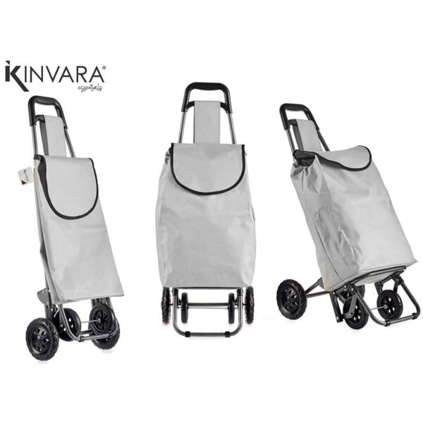 Warenkorb Kinvara WR3069-1 Schwarz Grau 30 L 22 x 98 x 38 cm (6 Stück) – Bild 3