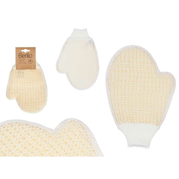 Peeling-Handschuh Berilo B7083-12 Weiß Beige (12 Stück) – Bild 3