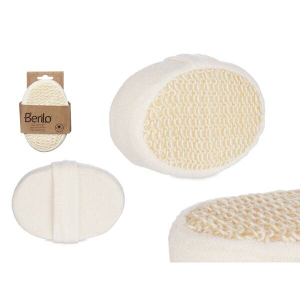 Körperschwamm Berilo B7083-8 Weiß Beige 11 x 15 x 5 cm (12 Stück) – Bild 3