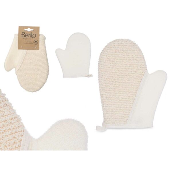 Peeling-Handschuh Berilo B7081-10 Weiß Beige (12 Stück) – Bild 3