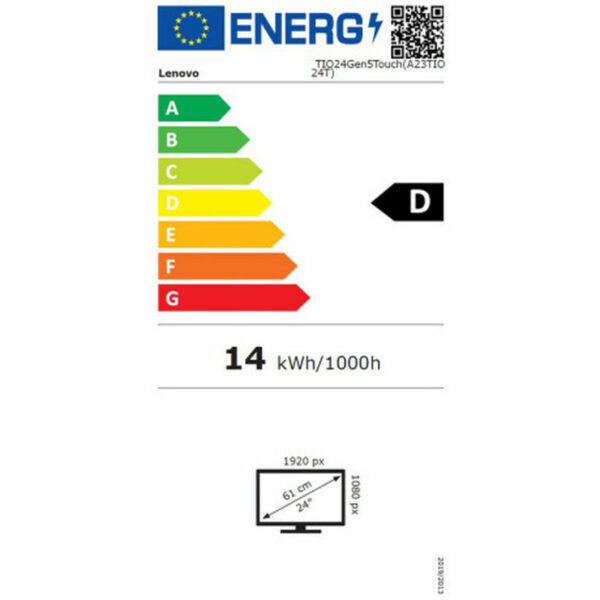 Monitor Lenovo 12NBGAT1EU Full HD 23,8" 50 - 60 Hz 60 Hz – Bild 5