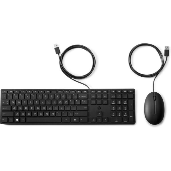 Tastatur mit Maus HP 9SR36UT#ABE Schwarz