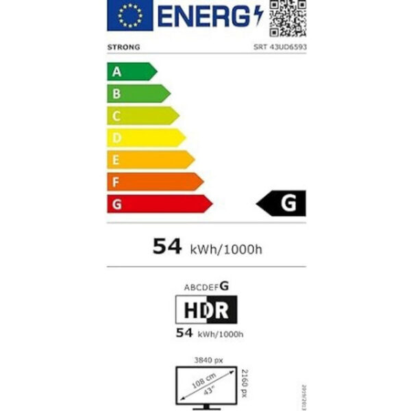 Smart TV STRONG 43UD6593 43" 4K Ultra HD LED HDR HDR10 – Bild 5