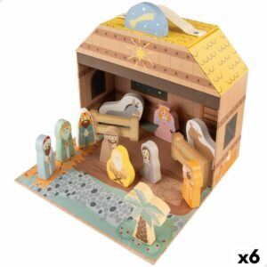 Weihnachtskrippe Woomax 24,5 x 20,5 x 24,5 cm (15 Stücke) (6 Stück)