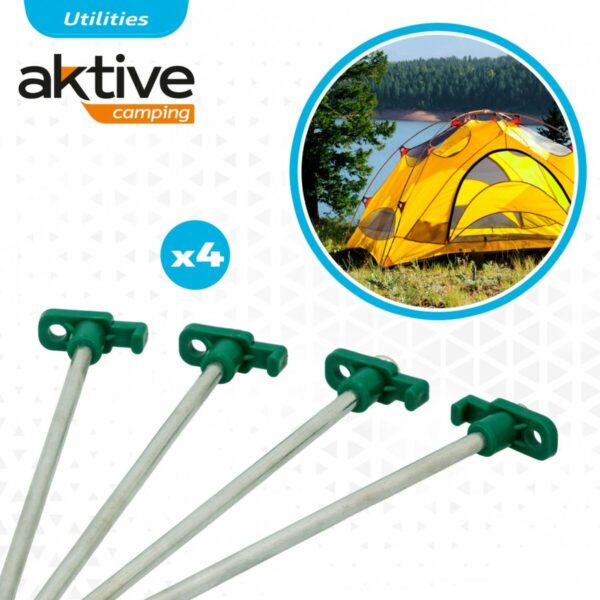Spitzhacke für Camping Aktive 25 cm 4 Stücke Ø 8 mm (24 Stück) – Bild 5