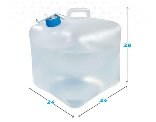 Wasserflasche Aktive Polyäthylen 15 L 24 x 28 x 24 cm (12 Stück) – Bild 6