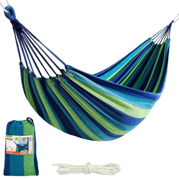 Hängematte Aktive Blau 200 x 0,4 x 100 cm (6 Stück) – Bild 3