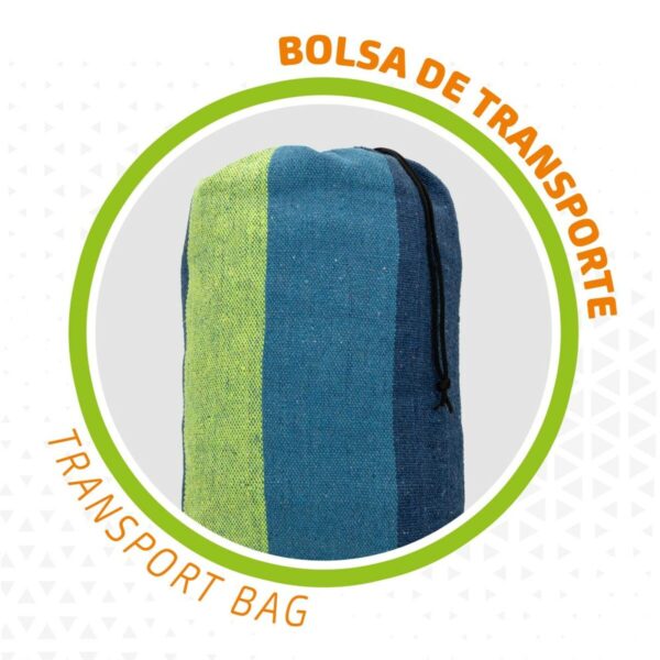 Hängematte Aktive Blau 200 x 0,4 x 100 cm (6 Stück) – Bild 4